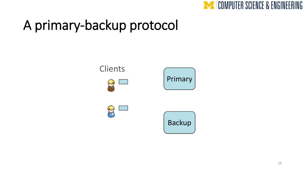 a primary a primary backup protocol backup
