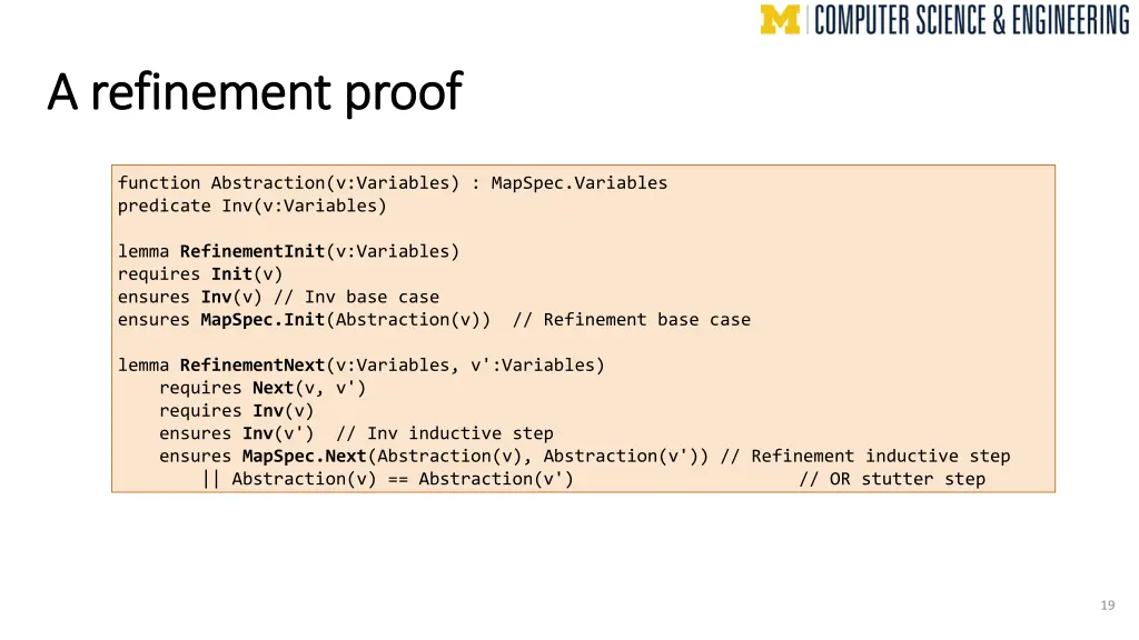 a refinement proof a refinement proof