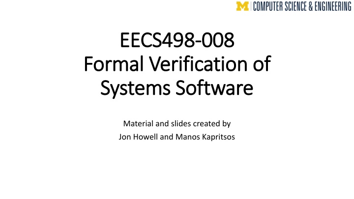 eecs498 eecs498 008 formal verification of formal