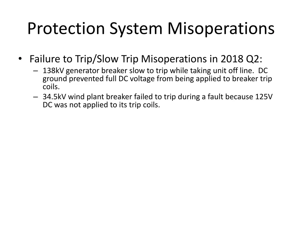 protection system misoperations 1