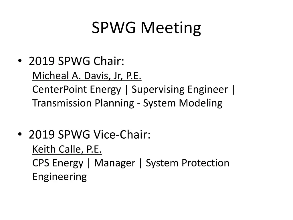 spwg meeting 1