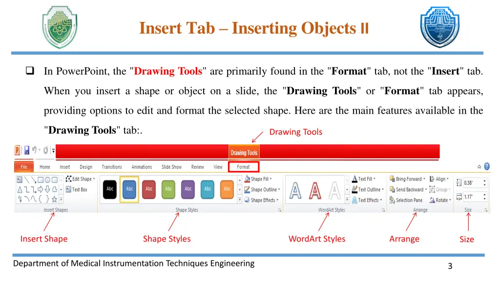 insert tab inserting objects ii 1