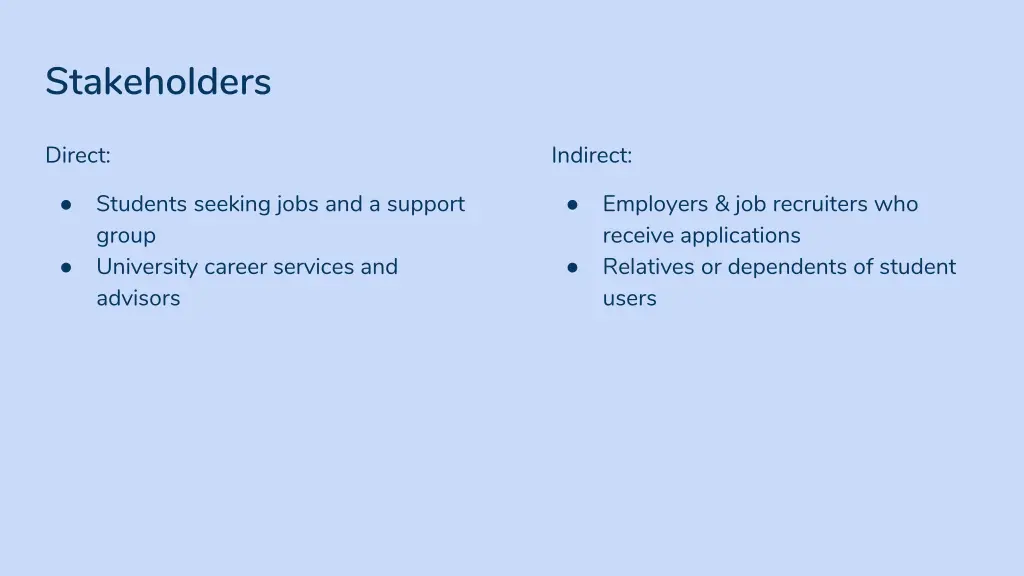 stakeholders