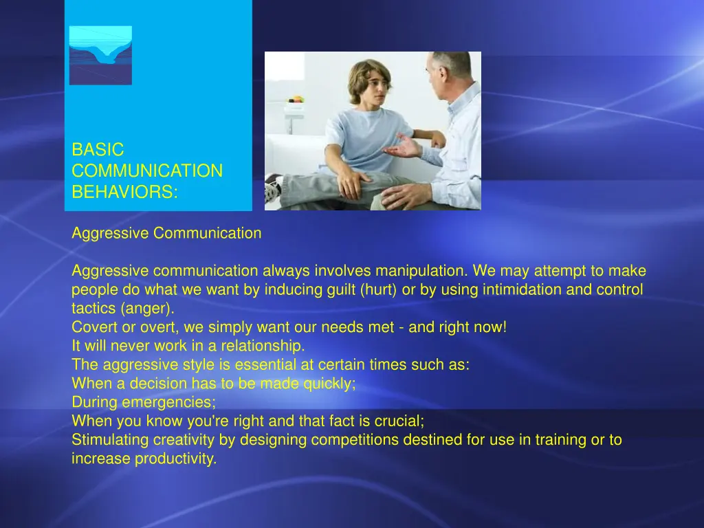 basic communication behaviors