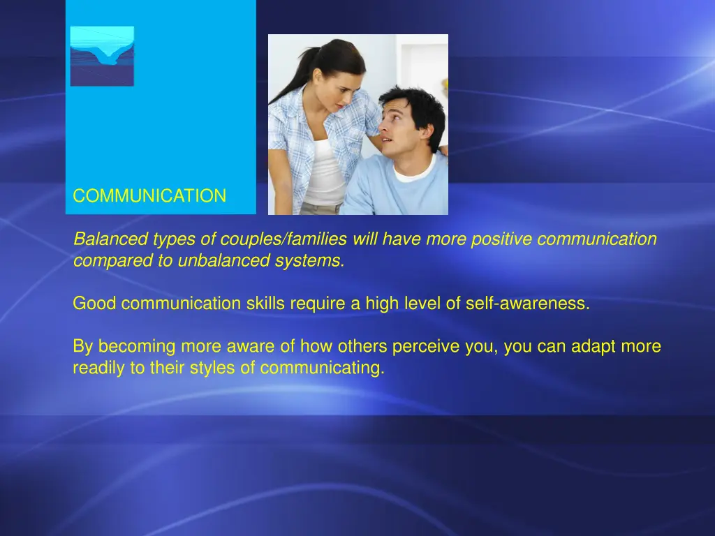 communication balanced types of couples families