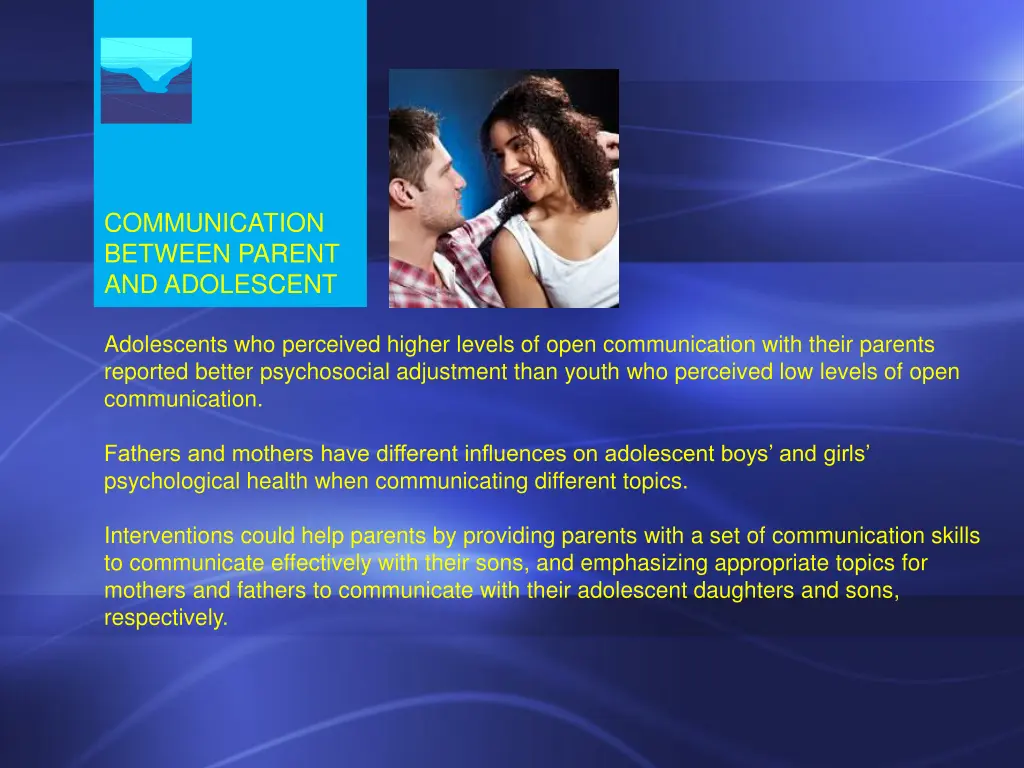 communication between parent and adolescent