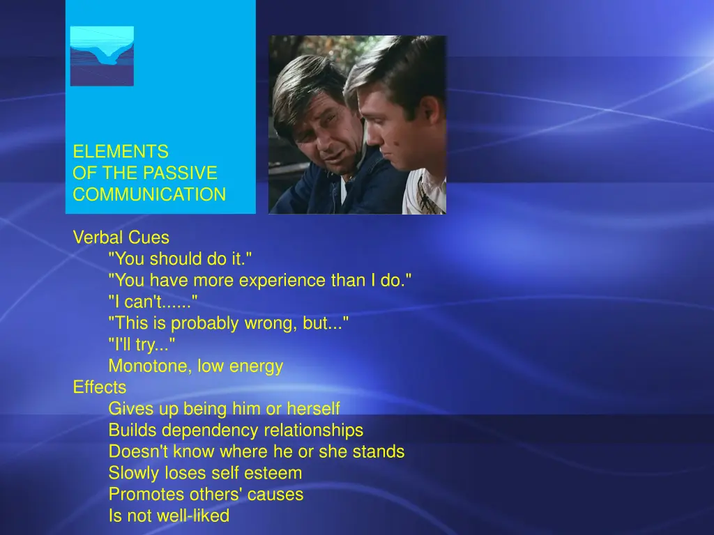 elements of the passive communication 1