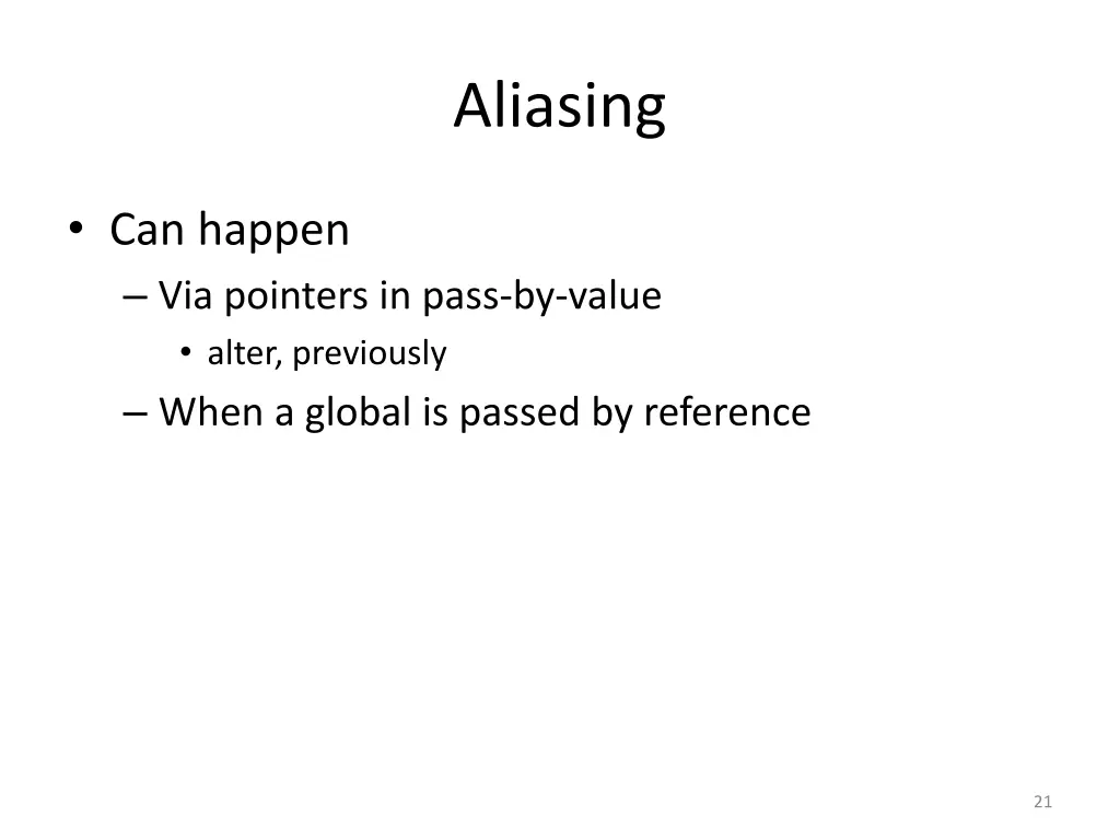 aliasing