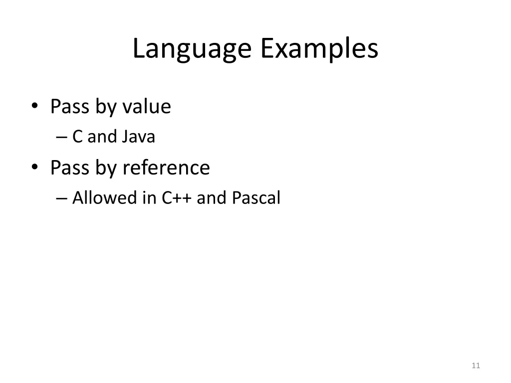 language examples