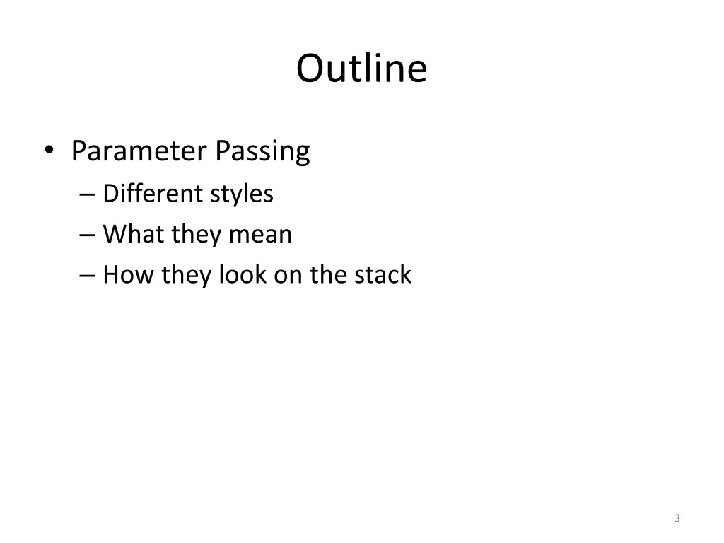outline