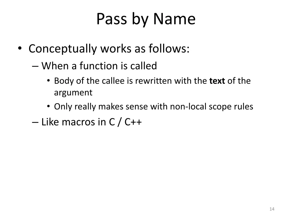 pass by name