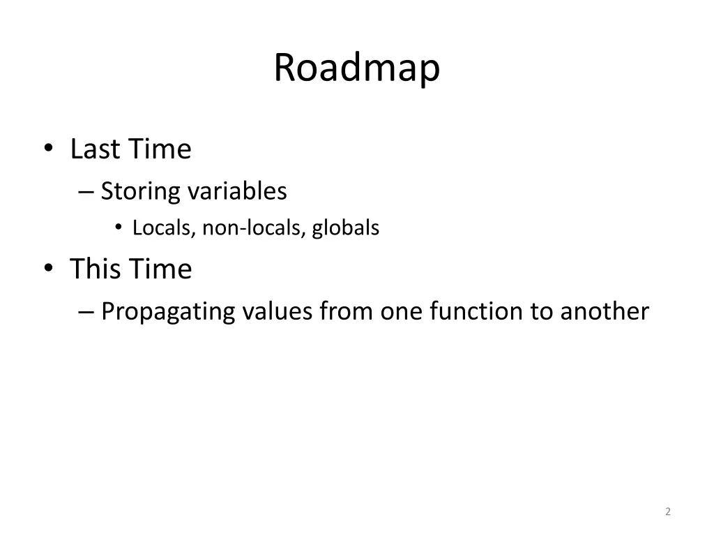 roadmap