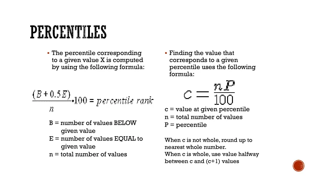 percentiles 1