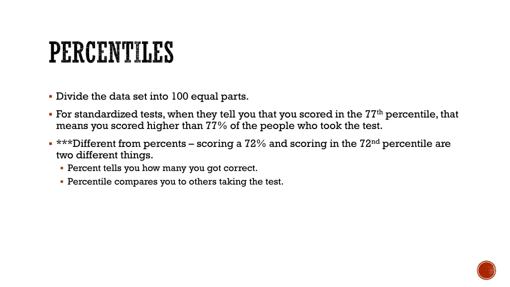 percentiles