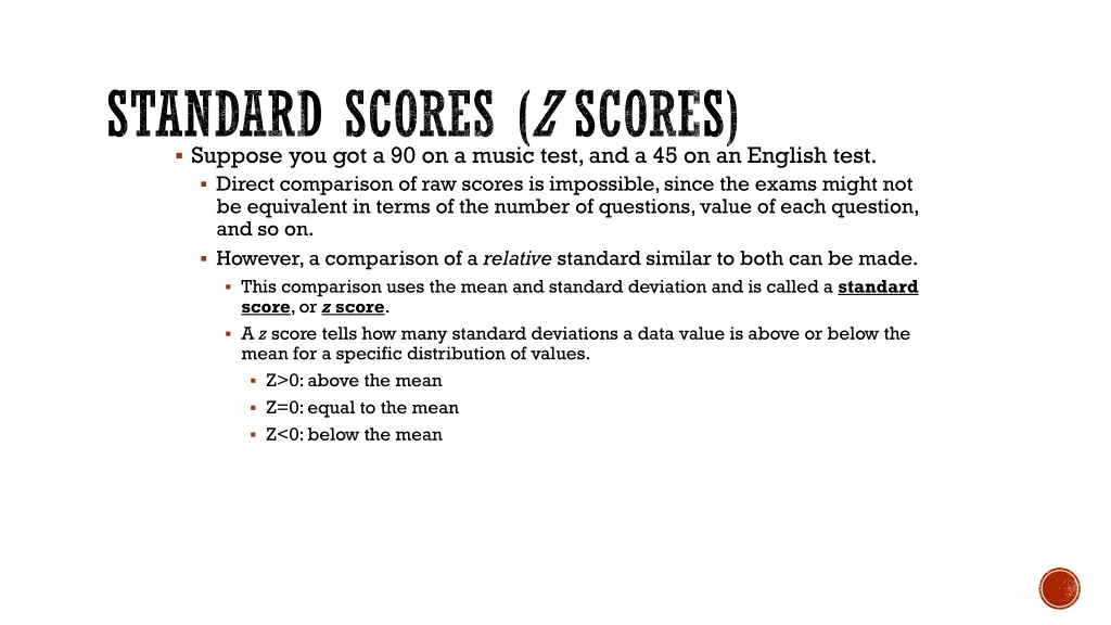 standard scores z scores suppose