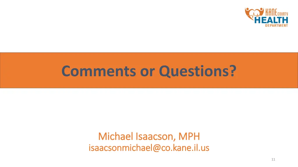 comments or questions
