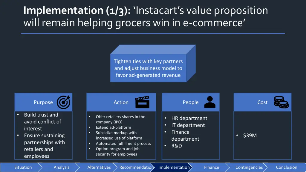 implementation 1 3 instacart s value proposition