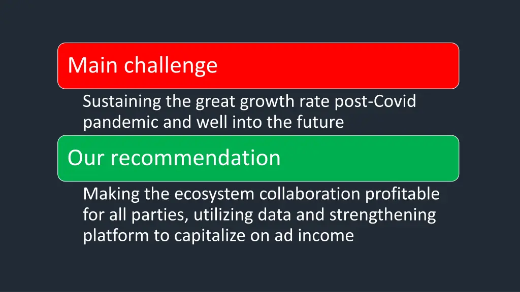 main challenge