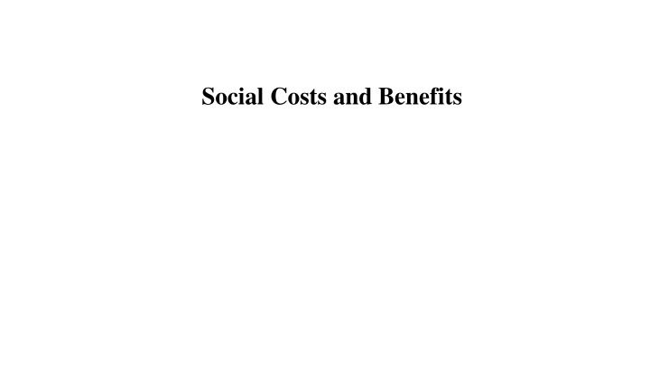 social costs and benefits