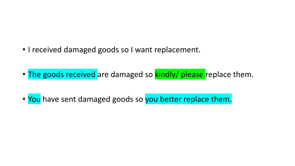 i received damaged goods so i want replacement