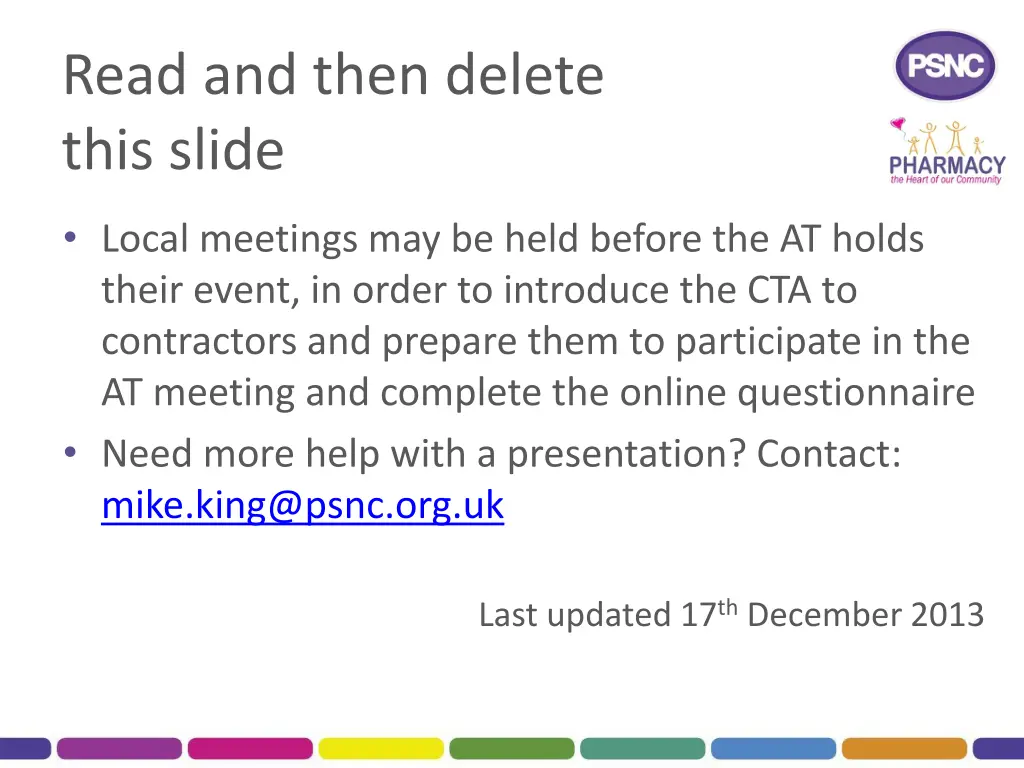 read and then delete this slide 1