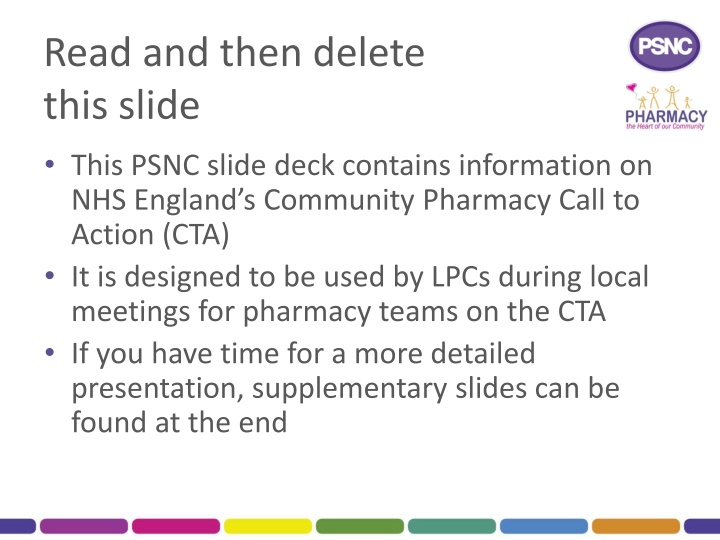 read and then delete this slide
