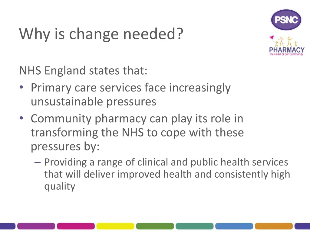 why is change needed