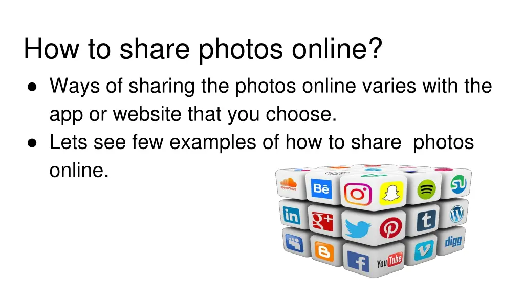 how to share photos online ways of sharing