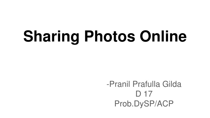 sharing photos online