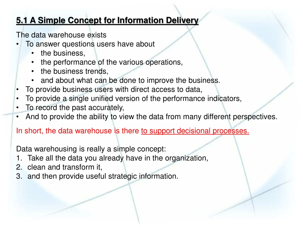 5 1 a simple concept for information delivery