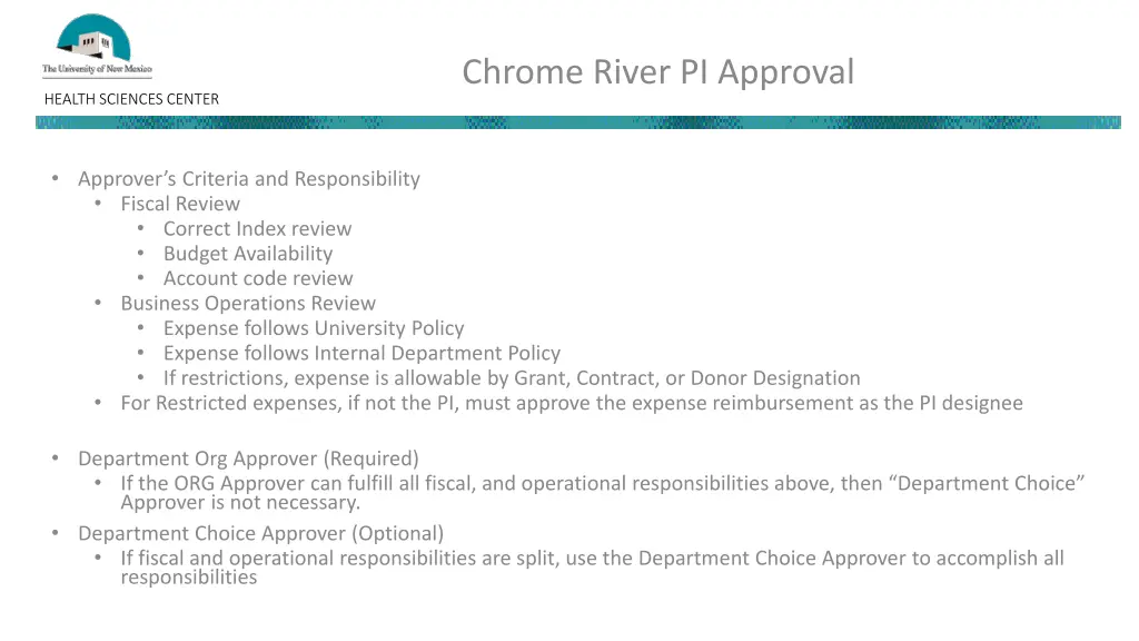 chrome river pi approval 1