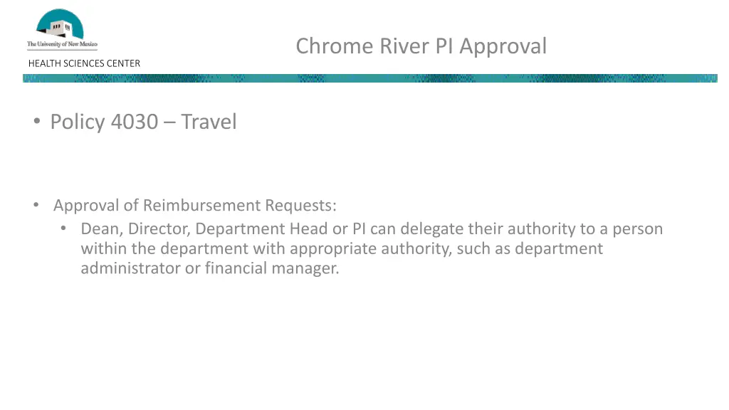 chrome river pi approval