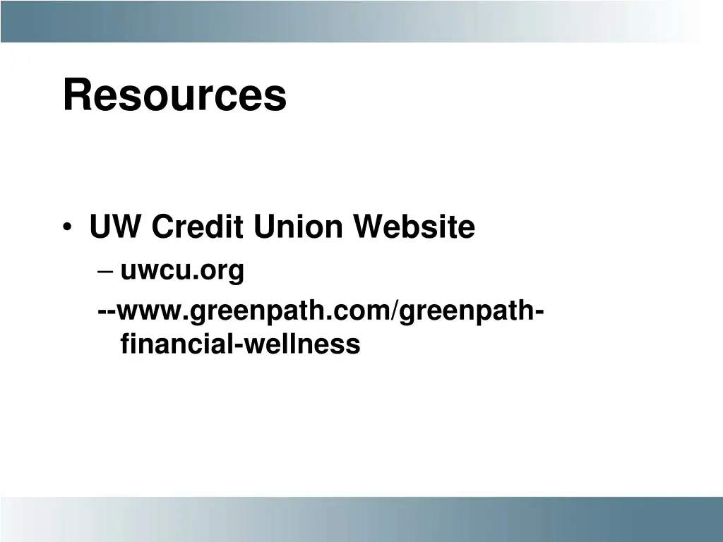 resources