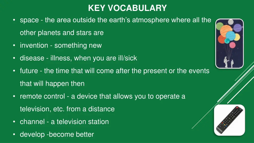 key vocabulary