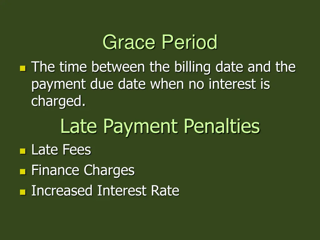 grace period