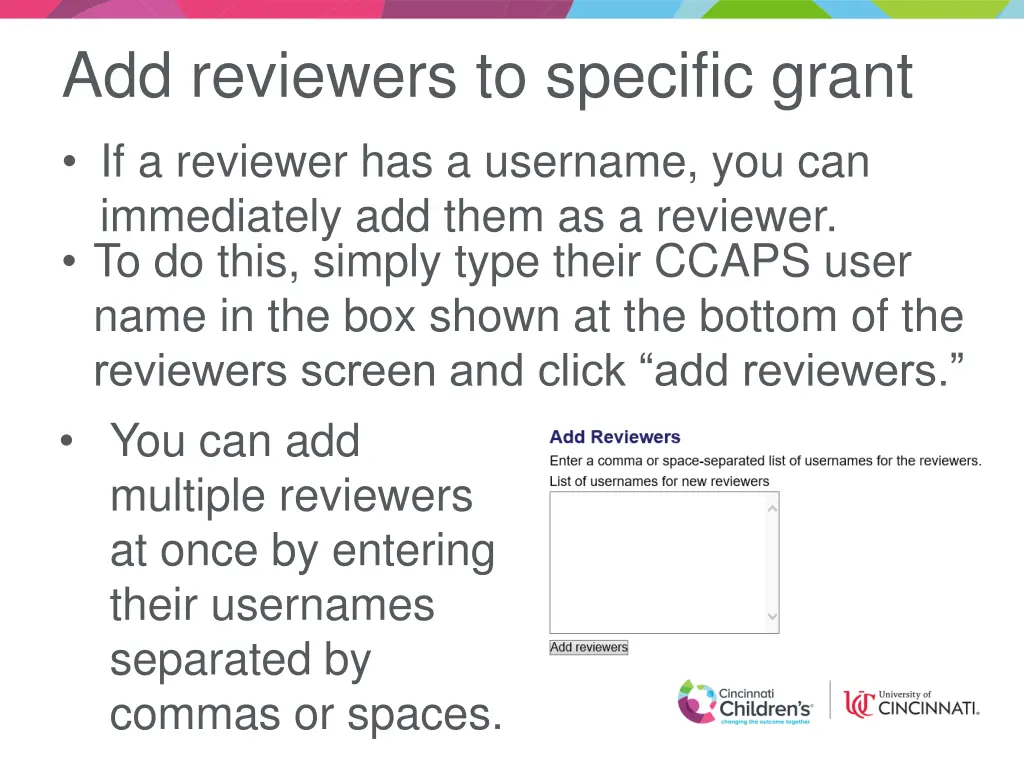 add reviewers to specific grant if a reviewer