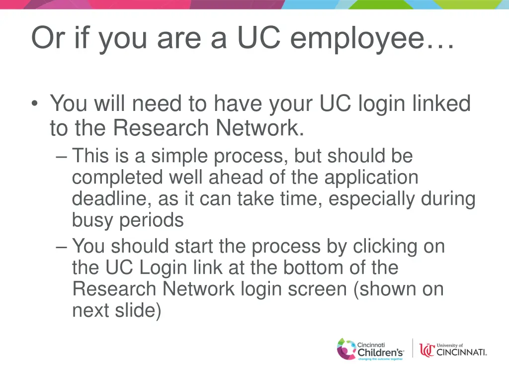 or if you are a uc employee