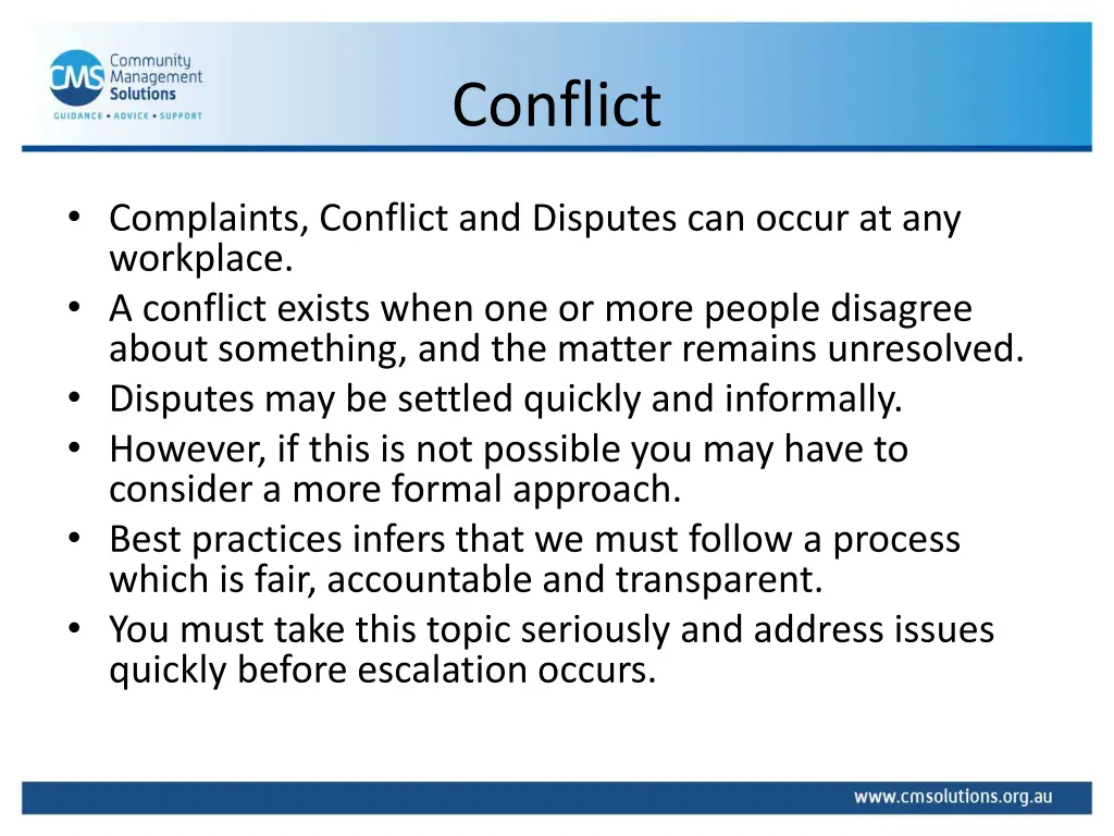 conflict