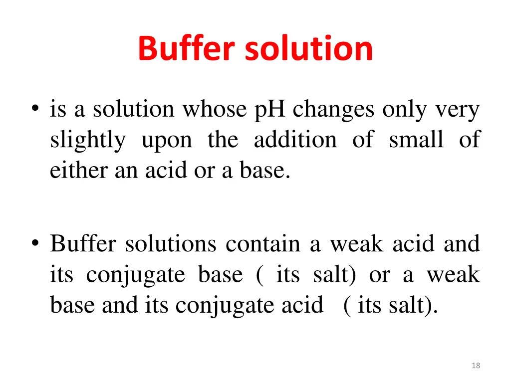 buffer solution