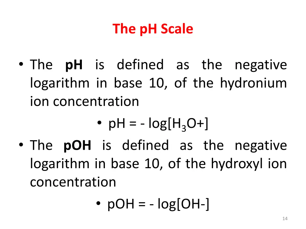 the ph scale