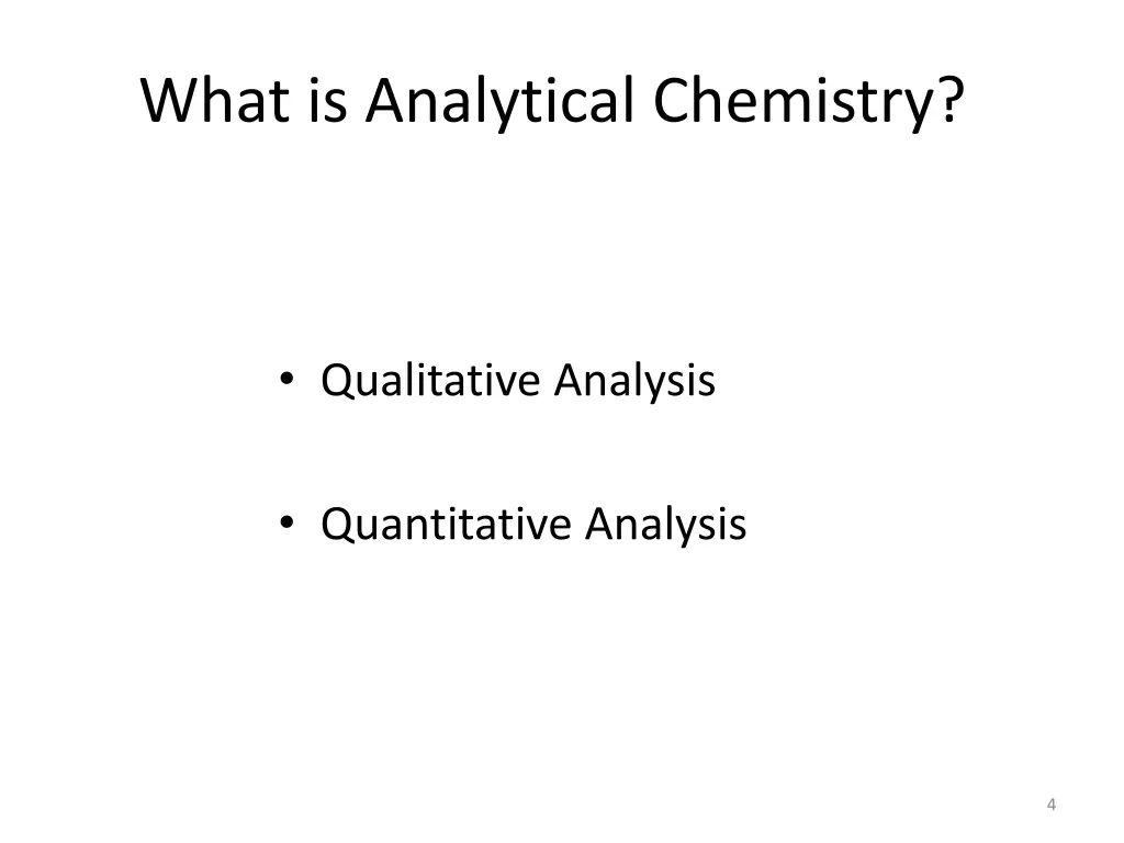 what is analytical chemistry 1