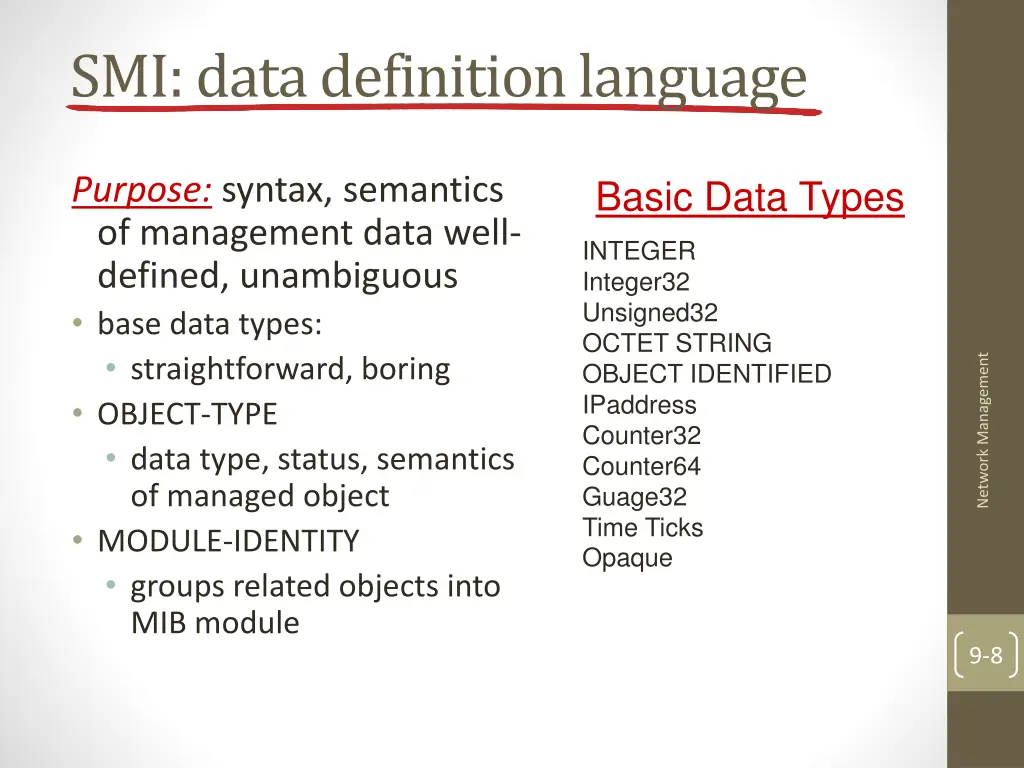 smi data definition language