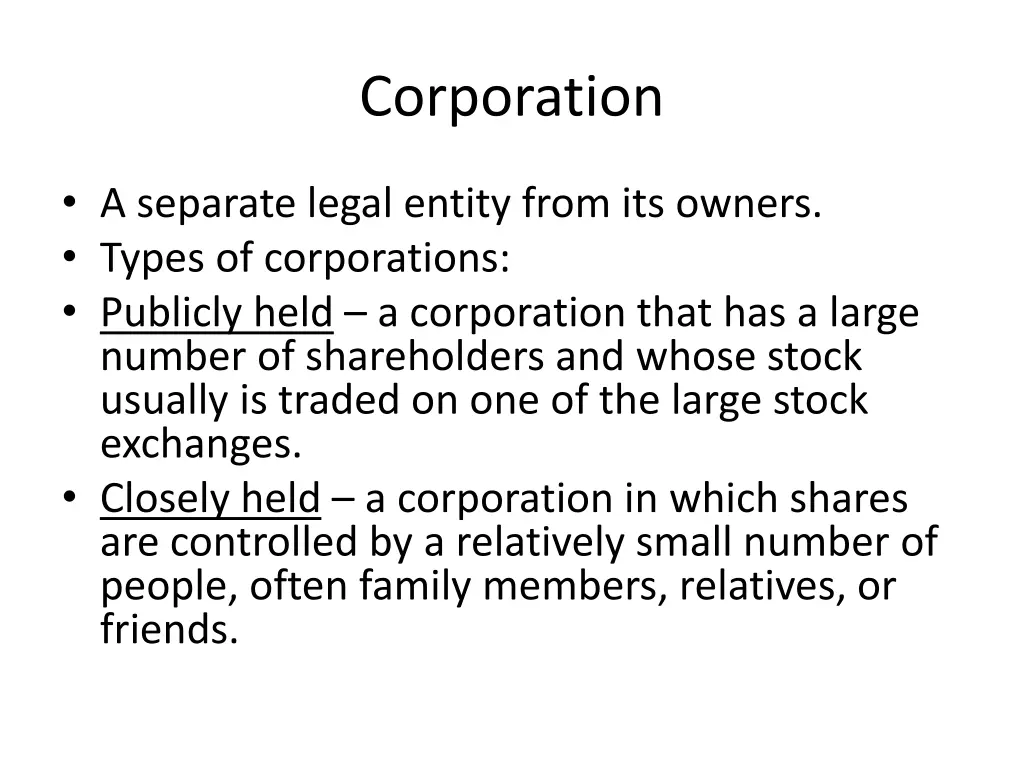 corporation