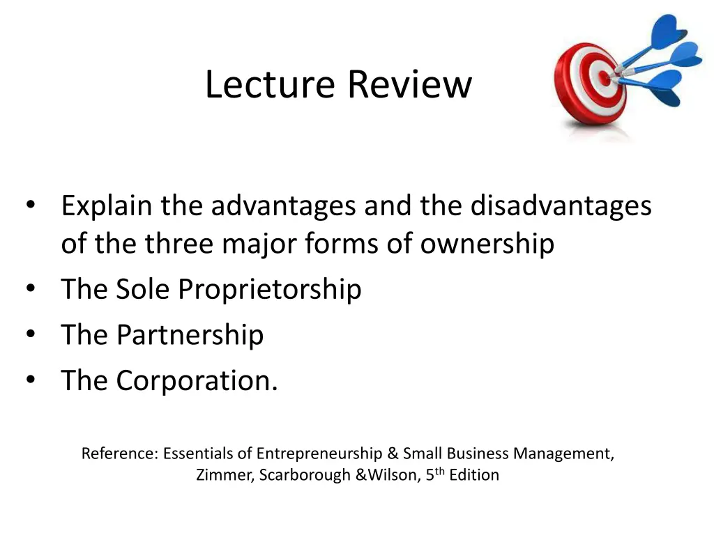 lecture review