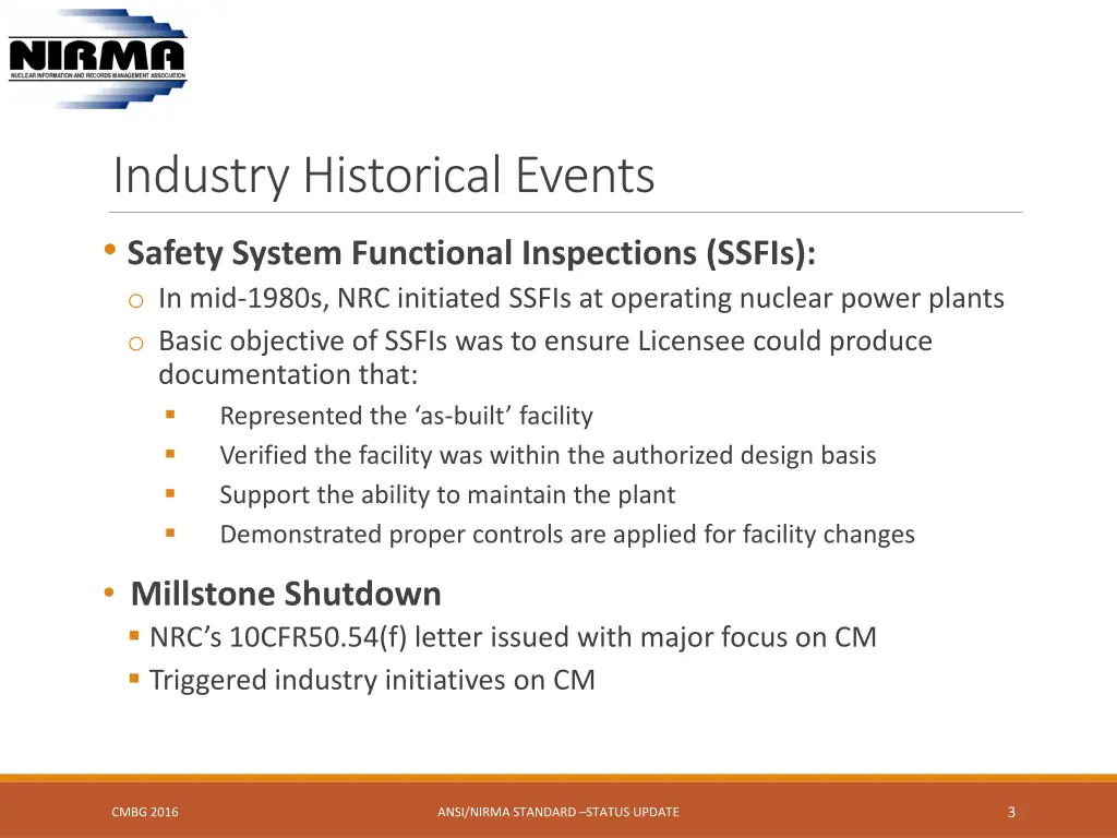 industry historical events safety system