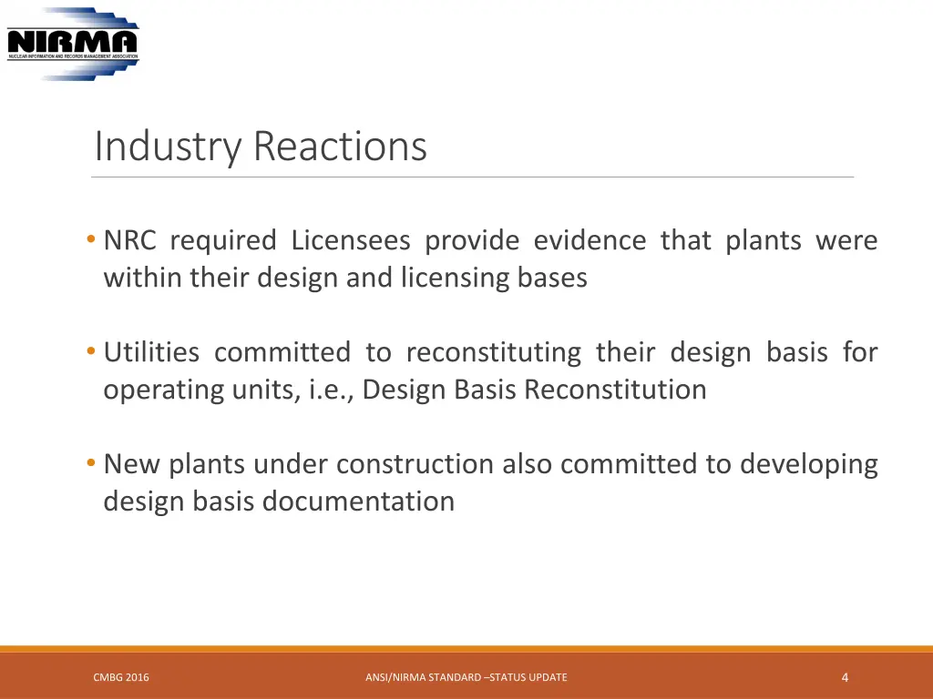 industry reactions