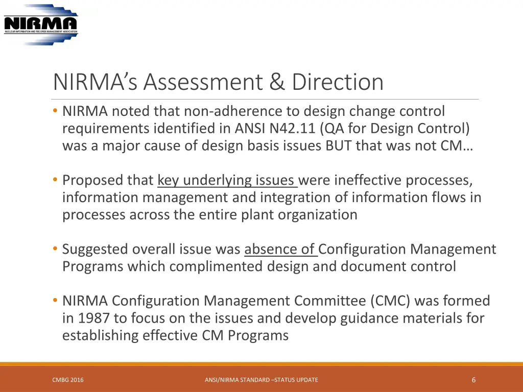 nirma s assessment direction nirma noted that