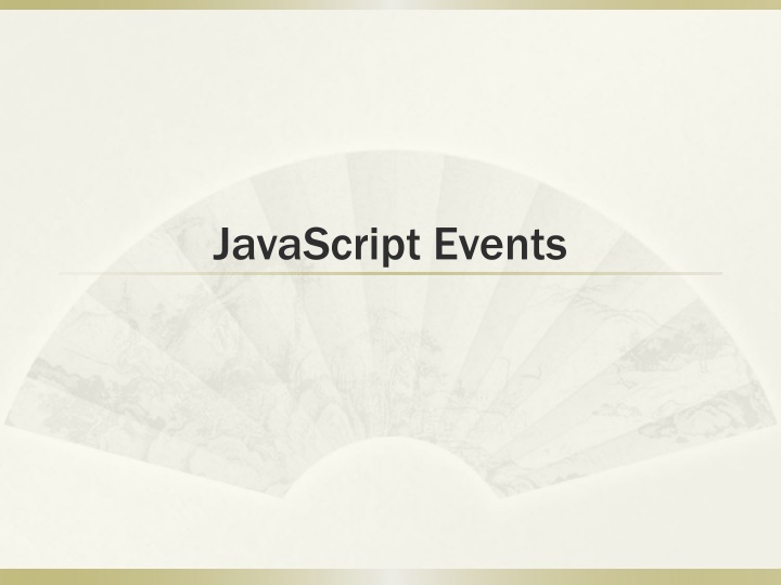 javascript events