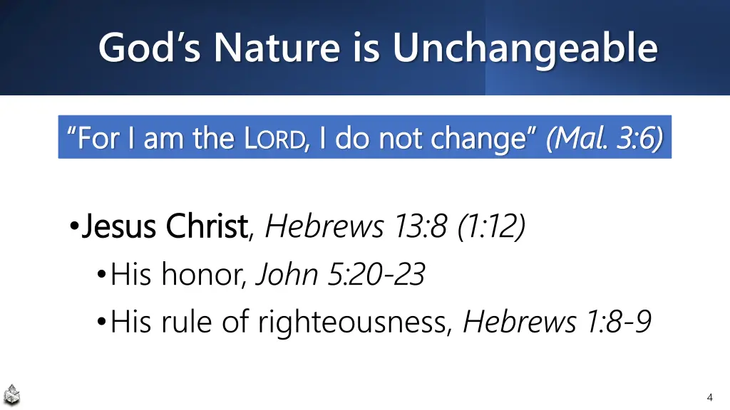 god s nature is unchangeable 2