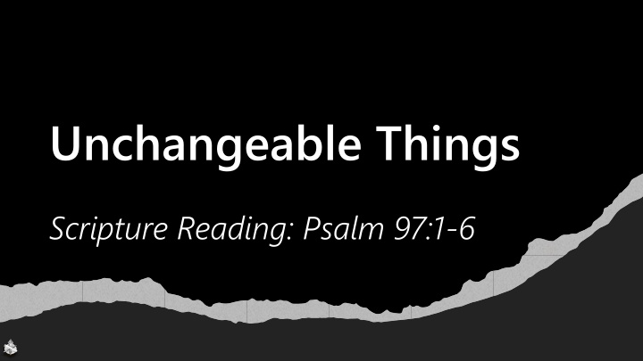 unchangeable things